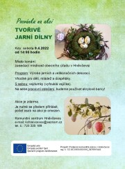 Pozvánka - tvořivé dílny - 9.4.2022