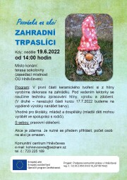 Tvořivé dílny - zahradní trpaslíci
