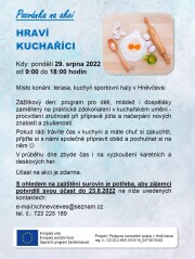 Pozvánka - Hraví kuchaříci 29.8.2022