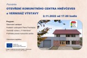 Pozvánka Otevření komunitního centra - 2.11.2022