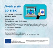 Pozvánka 3D TISK - 13.11.2022