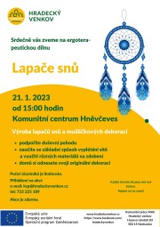 Tvořivé terapeutické dílny - lapače snů - 21.1.2023