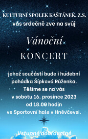 Vánoční koncert - Kaštánek 16.12.2023