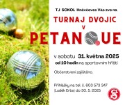 Turnaj dvojic v PETANQUE 31.5.2025