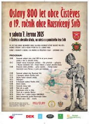 Oslavy 800 let obce Čistěves a Rozsvícený Svíb - 7.6.2025
