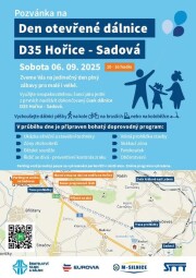 Den otevření dálnice D35 Hořice - Sadová - 6.9.2025
