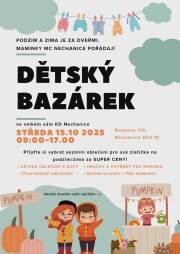 Dětský bazárek - KD Nechanice - 15.10.2025