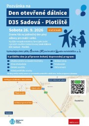 Den otevřené dálnice D35 Sadová - Plotiště - 26.9.2026