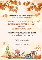 Divadlo pro děti MŠ Cerekvice - 6.10.2026