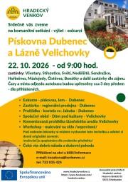 Pískovna Dubenec, Lázně Velichovky 22.10.2026